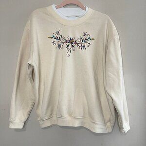 EASY COMFORTS STYLE Embroidered Sweatshirt, XL